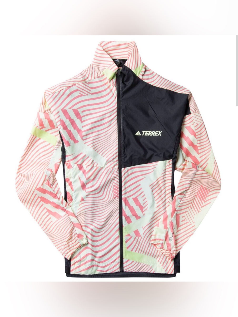 ADIDAS TERREX PrimeBlue Trail Wind.RDY Print hiking Jacket Women's plus size 2X